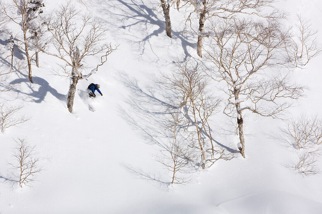 Telemark Skiing,Furano,Hokkaido,Japan