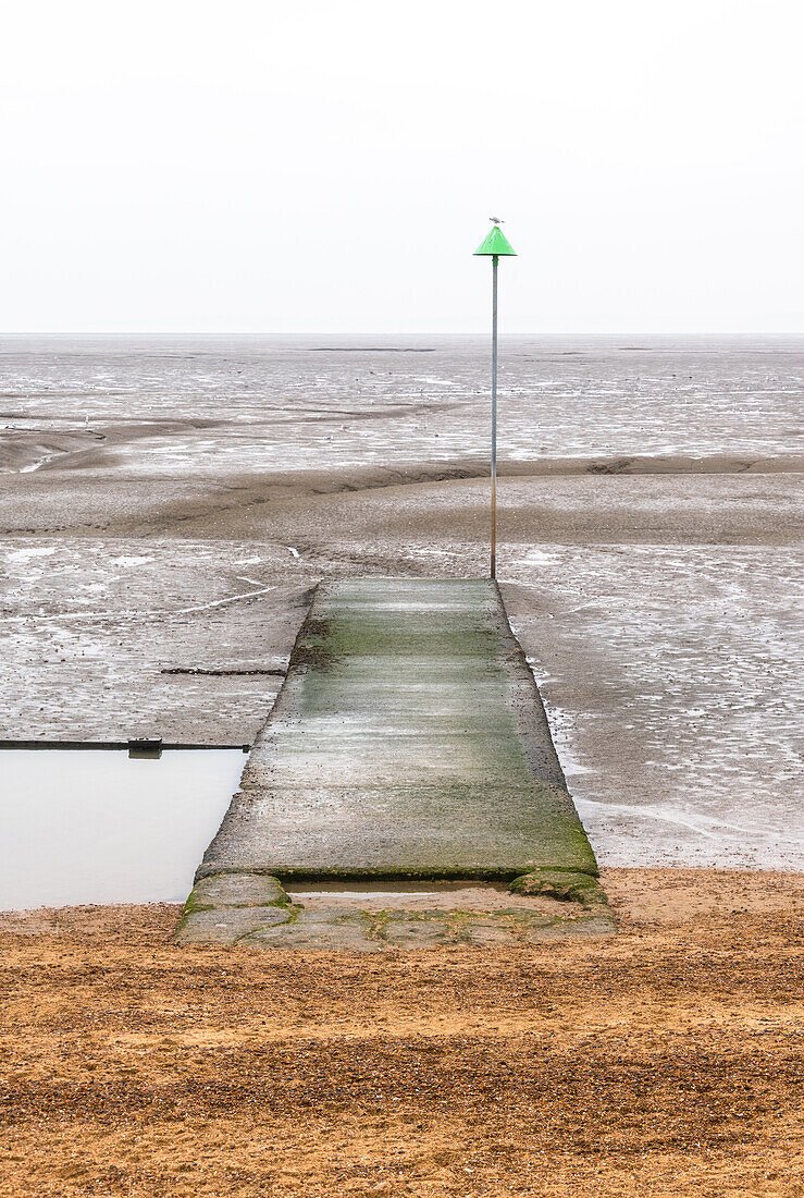 Low tide at Leigh on Sea,Essex,England,United Kingdom,Europe