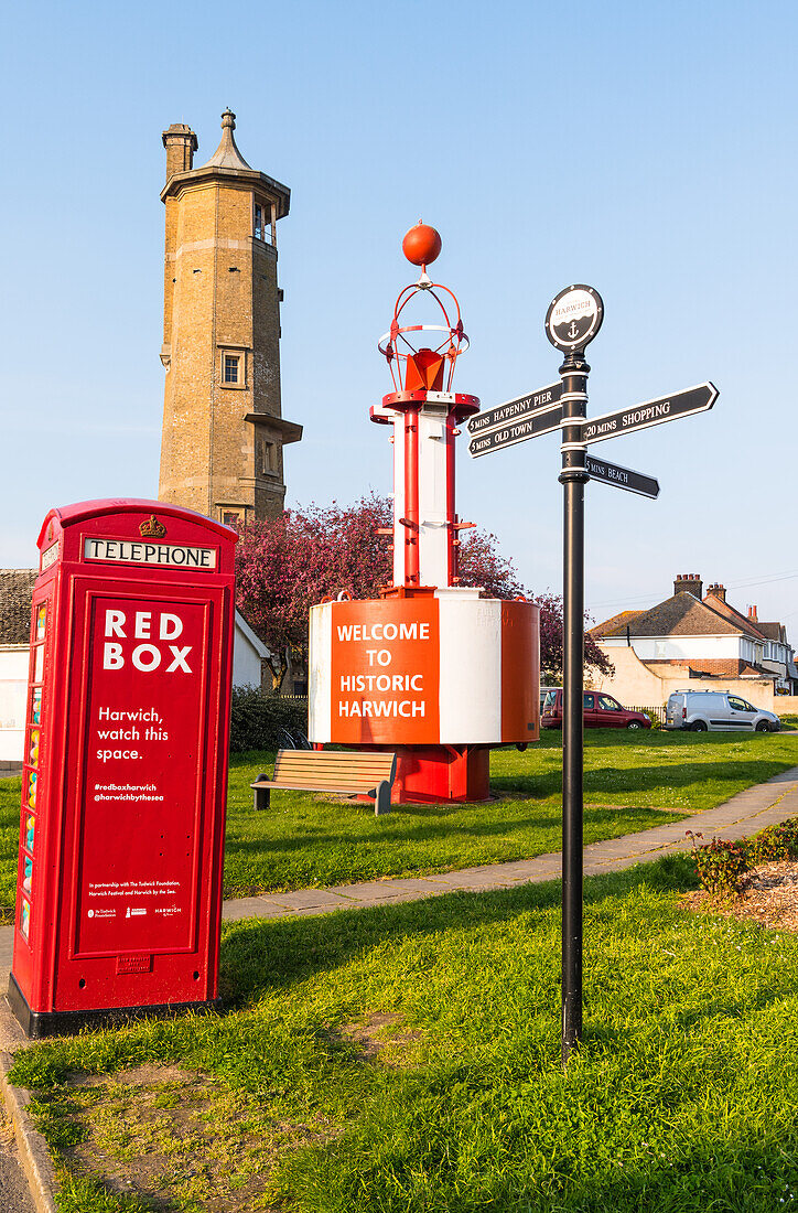 High Street of the historic Harwich,Essex,England,United Kingdom,Europe