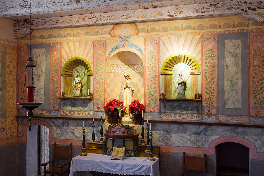 Kapellenaltar, Mission la Purisima Concepcion, Südkalifornien, USA