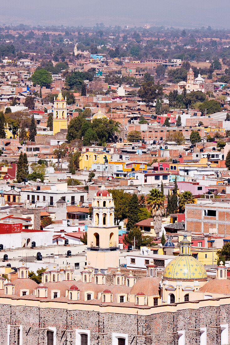 Skyline von Cholula, Mexiko