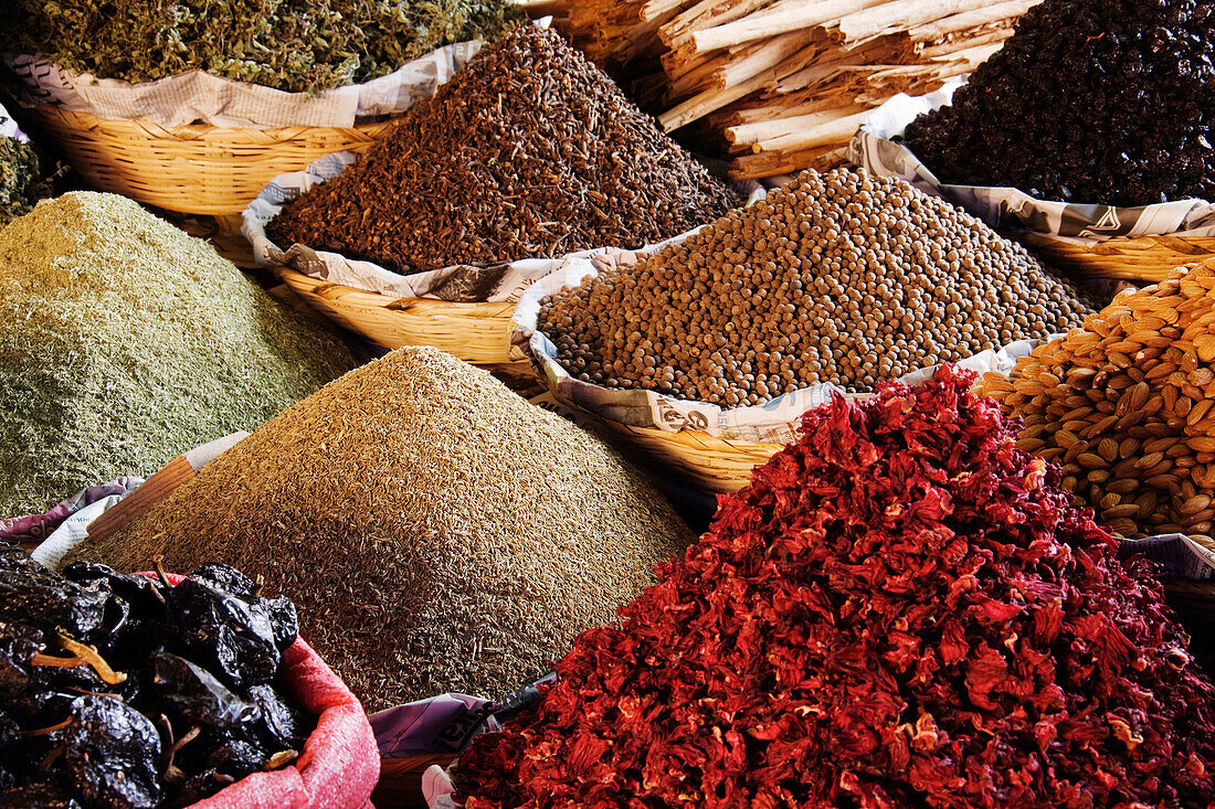 Baskets of Spices at Market,Ocotlan de Morelos,Mexico