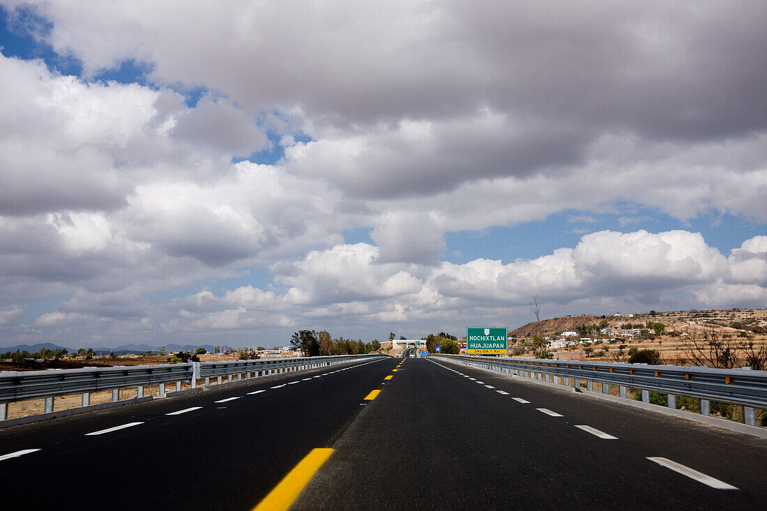 Toll Highway between Mexico City and Oaxaca,Mexico