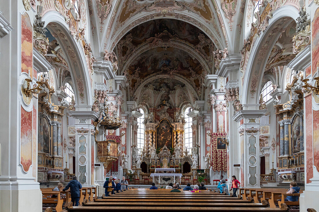 Innenraum, Kloster Neustift, Brixen, Südtirol, Italien, Europa