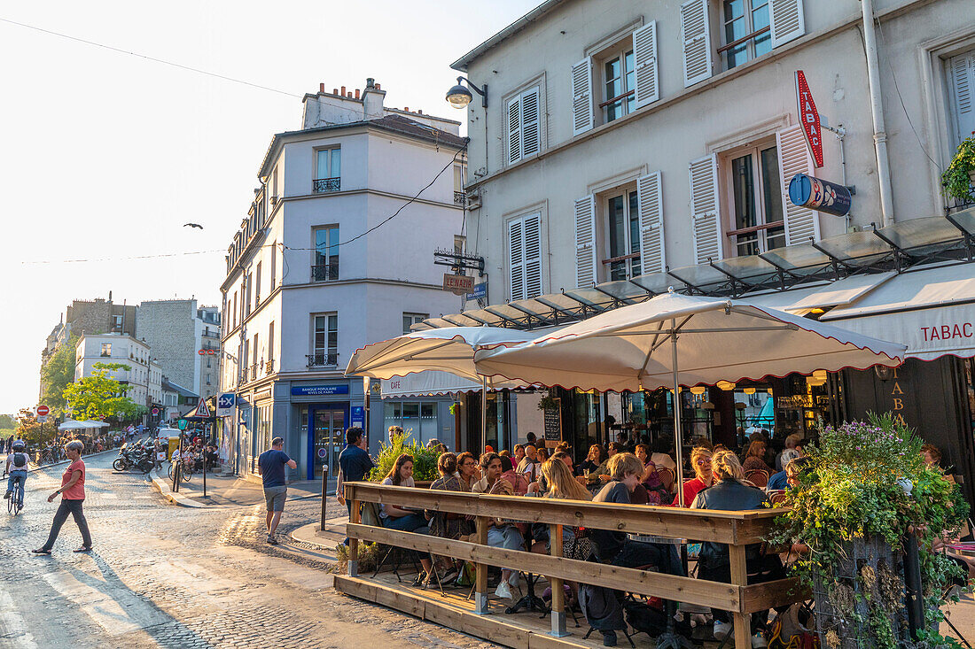 Cafe restaurant,Montmartre,Paris,France,Europe