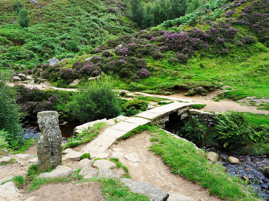 Bronte Bridge on Haworth Moor,Yorkshire,England,Vereinigtes Königreich,Europa