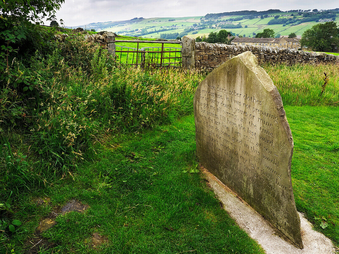 The Anne Stone in Parsons Field,Haworth,Yorkshire,England,United Kingdom,Europe