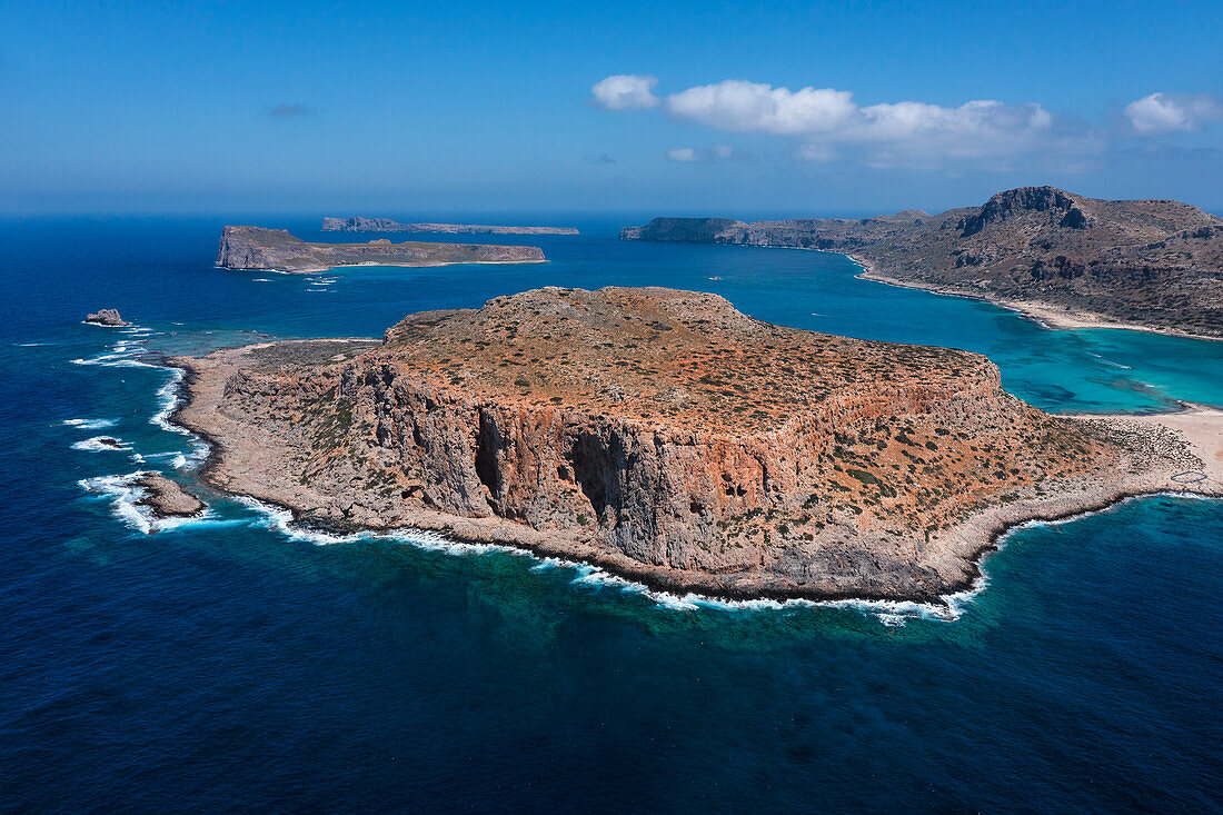 Balos Strand und Bucht,Halbinsel von Gramvousa,Chania,Kreta,Griechische Inseln,Griechenland,Europa