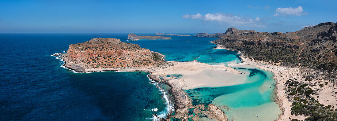 Balos Beach and Bay,Peninsula of Gramvousa,Chania,Crete,Greek Islands,Greece,Europe