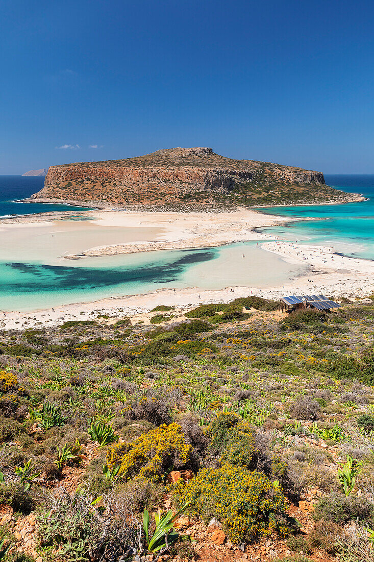 Balos Beach and Bay,Peninsula of Gramvousa,Chania,Crete,Greek Islands,Greece,Europe