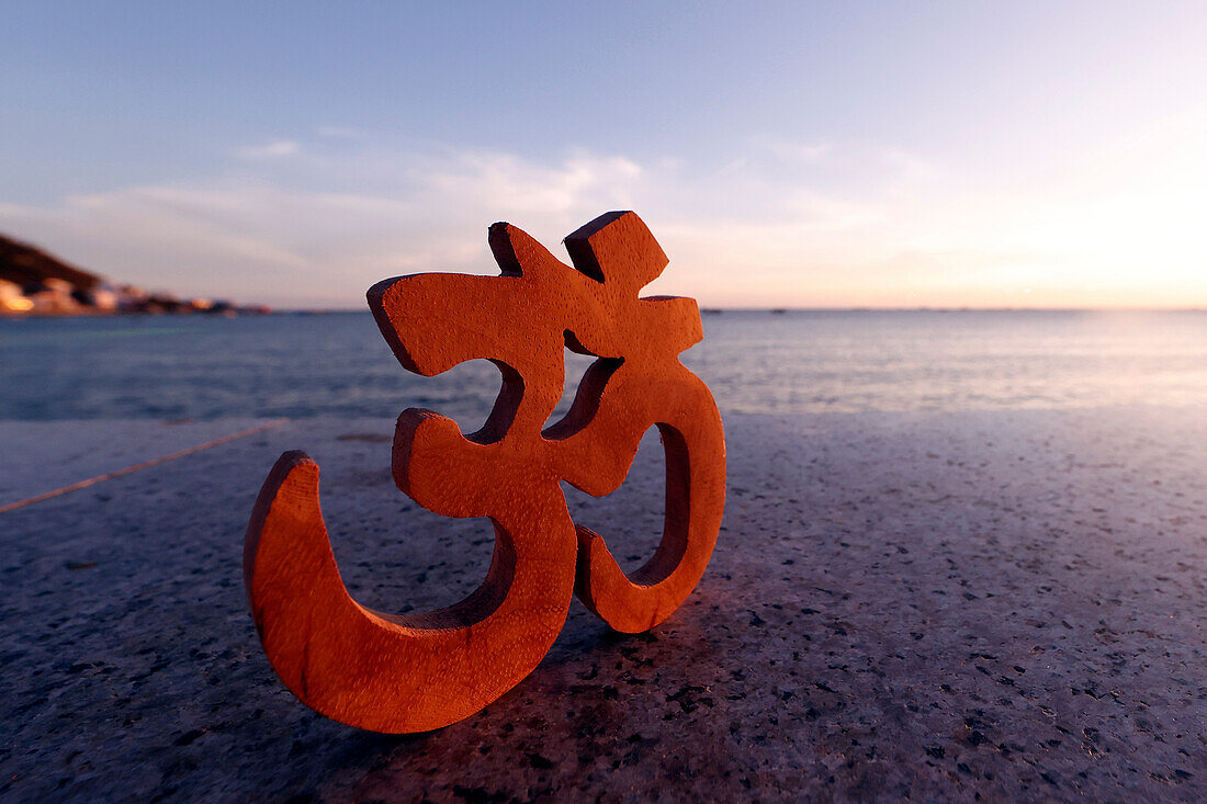 The Om (Aum symbol),one of the most important spiritual sounds in Hinduism,Ho Chi Minh City,Vietnam,Indochina,Southeast Asia,Asia