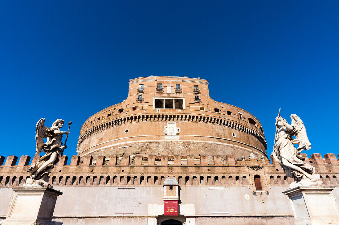 Mausoleum of Hadrian (Castel Sant'Angelo),UNESCO World Heritage Site,Rome,Latium (Lazio),Italy,Europe