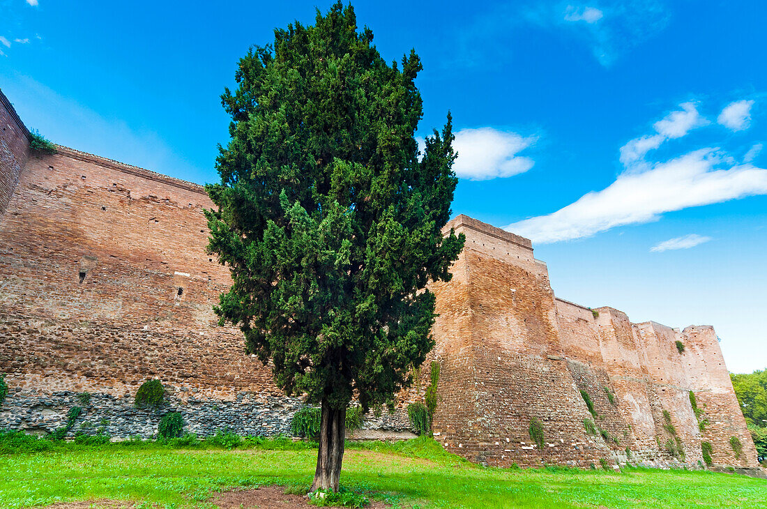 Römische Aurelianische Mauern (Mura Aureliane),UNESCO-Welterbe,Rom,Latium (Lazio),Italien,Europa