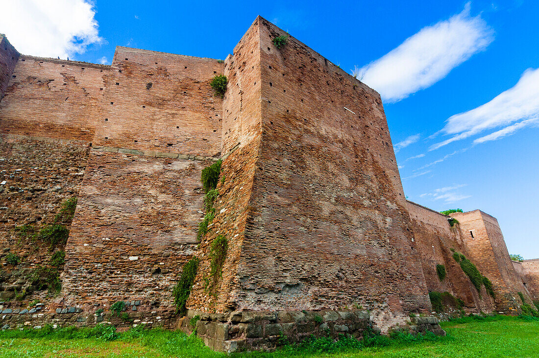 Roman Aurelian Walls (Mura Aureliane),UNESCO World Heritage Site,Rome,Latium (Lazio),Italy,Europe