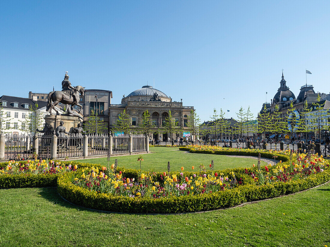 Kongens Nytorv (King's New Square) with the Royal Theatre,Copenhagen,Denmark,Scandinavia,Europe