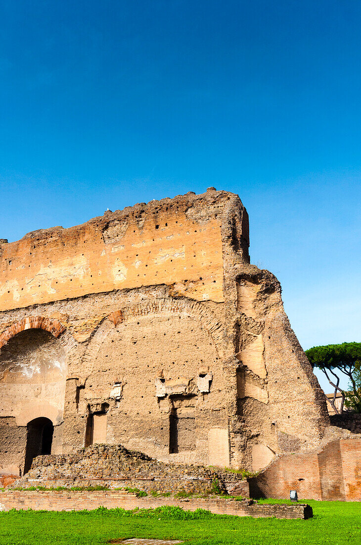 Exterior,Baths of Caracalla,UNESCO World Heritage Site,Rome,Latium (Lazio),Italy,Europe