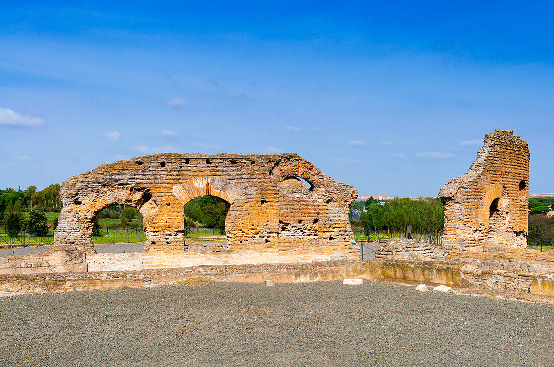 Überreste des maritimen Theaters,Römische Villa der Quintilii,Via Appia,Rom,Latium (Lazio),Italien,Europa