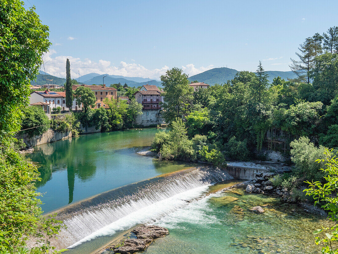 Fluss Natisone,Cividale del Friuli,Udine,Friaul-Julisch-Venetien,Italien,Europa