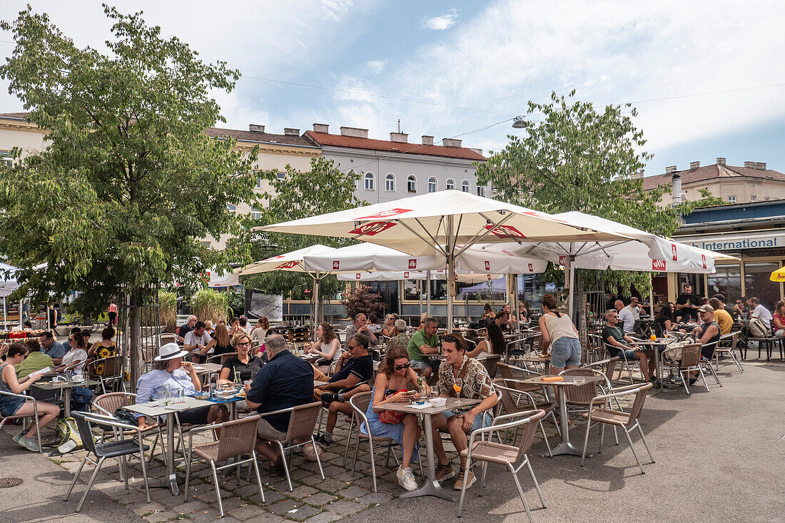 Cafes,Yppenplatz,Vienna,Austria,Europe