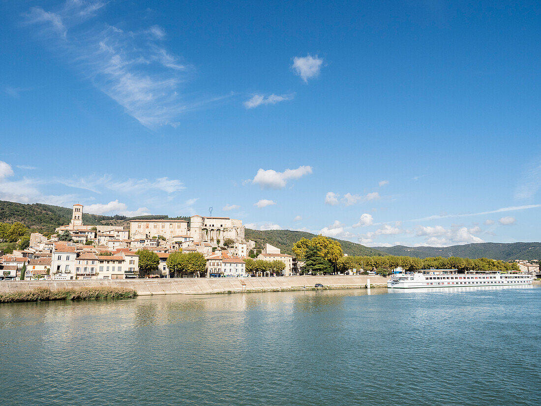 River cruise along the Rhone,Auvergne-Rhone-Alpes,France,Europe