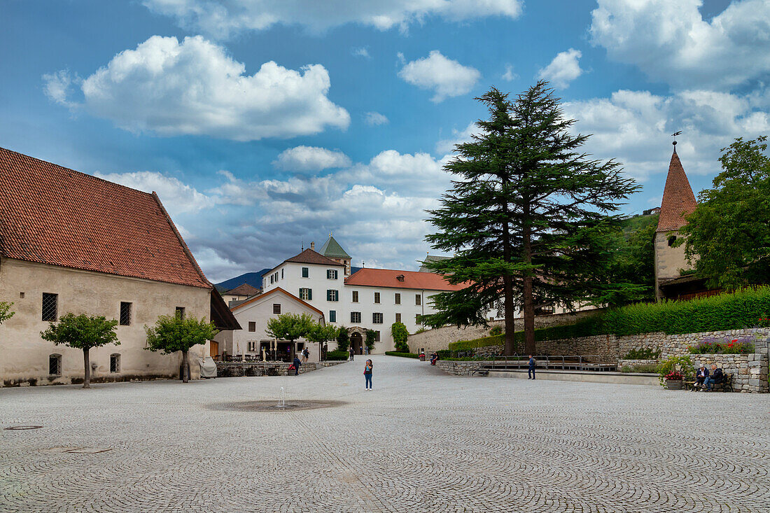 Neustift Convent courtyard,Brixen,South Tyrol,Italy,Europe