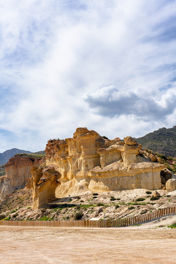 Bolnuevo Enchanted City eroded sandstone formations,Murcia,Spain,Europe
