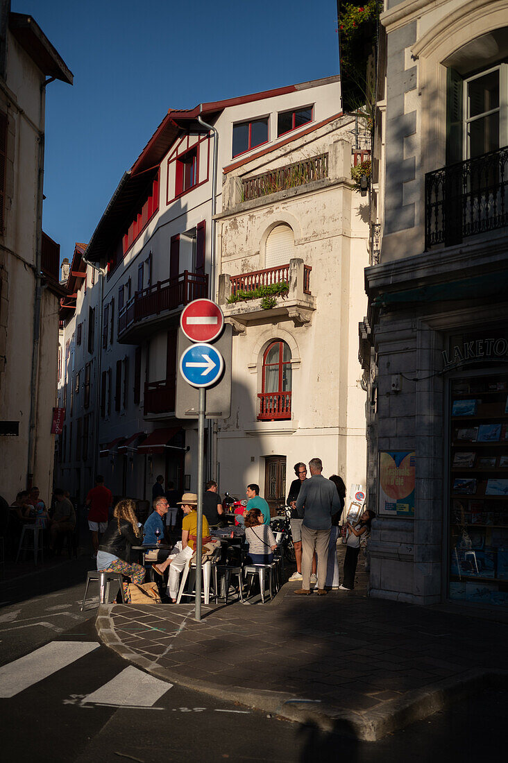 Saint Jean de Luz,fishing town at the mouth of the Nivelle river,in southwest France’s Basque country