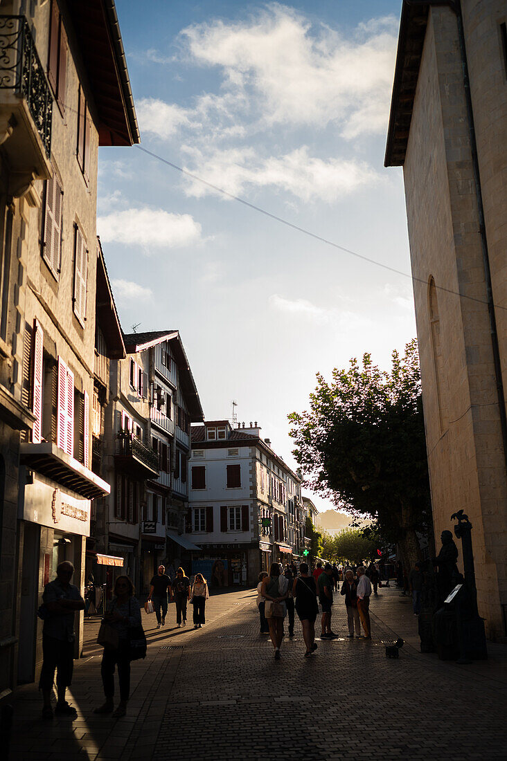 Saint Jean de Luz,fishing town at the mouth of the Nivelle river,in southwest France’s Basque country