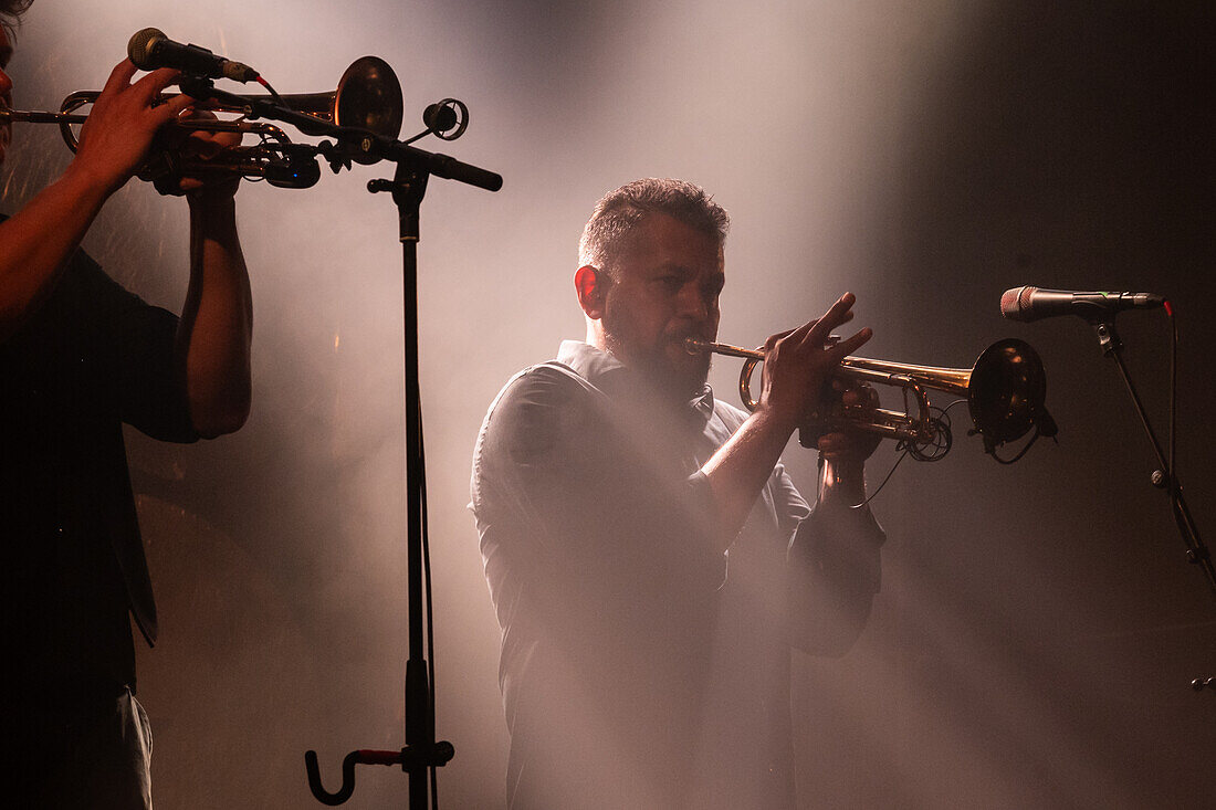 Calexico playing live in Jardin de Invierno of Zaragoza during the Fiestas del Pilar,Spain.