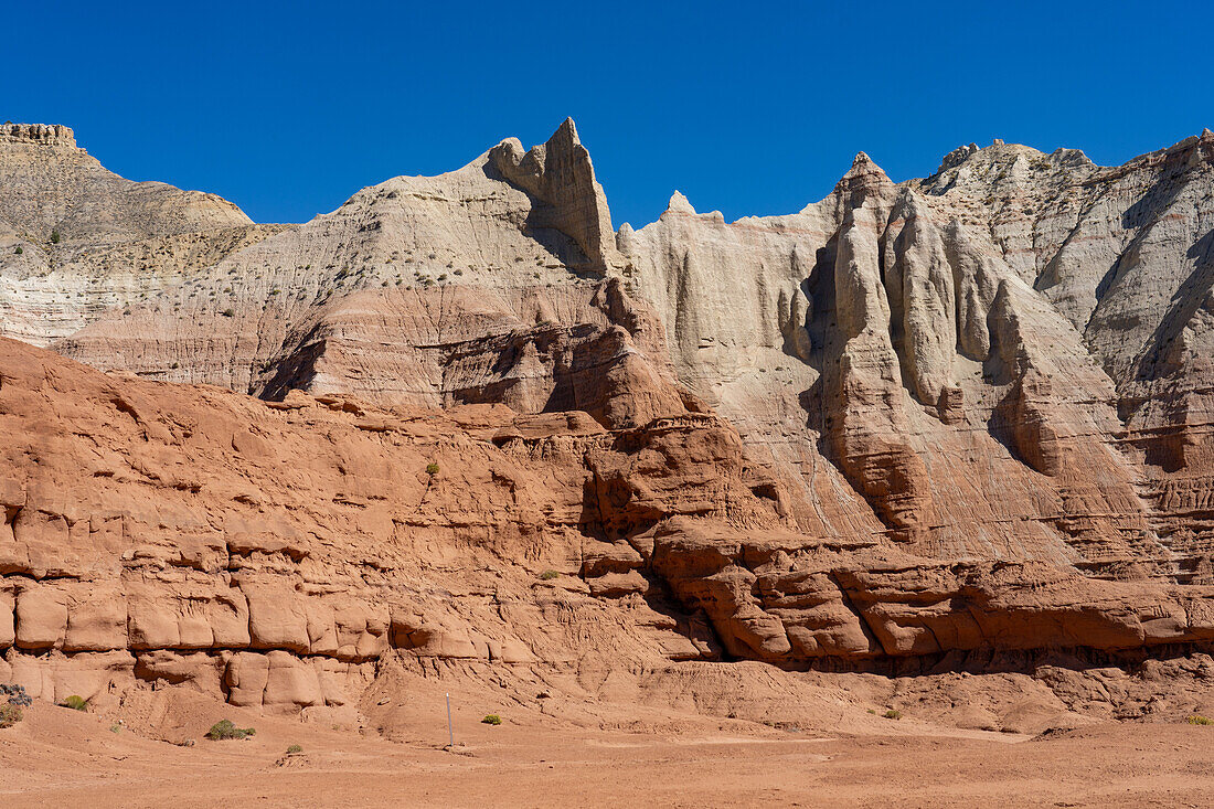 Eroded sandstone fins on the Angel's Palace Trail in Kodachrome Basin State Park in Utah.