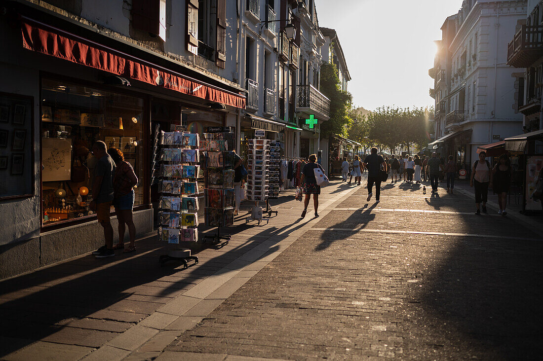 Saint Jean de Luz,fishing town at the mouth of the Nivelle river,in southwest France’s Basque country