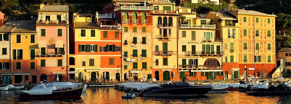 Italy, Liguria, Riviera ligure, natural park of Portofino, village of Portofino