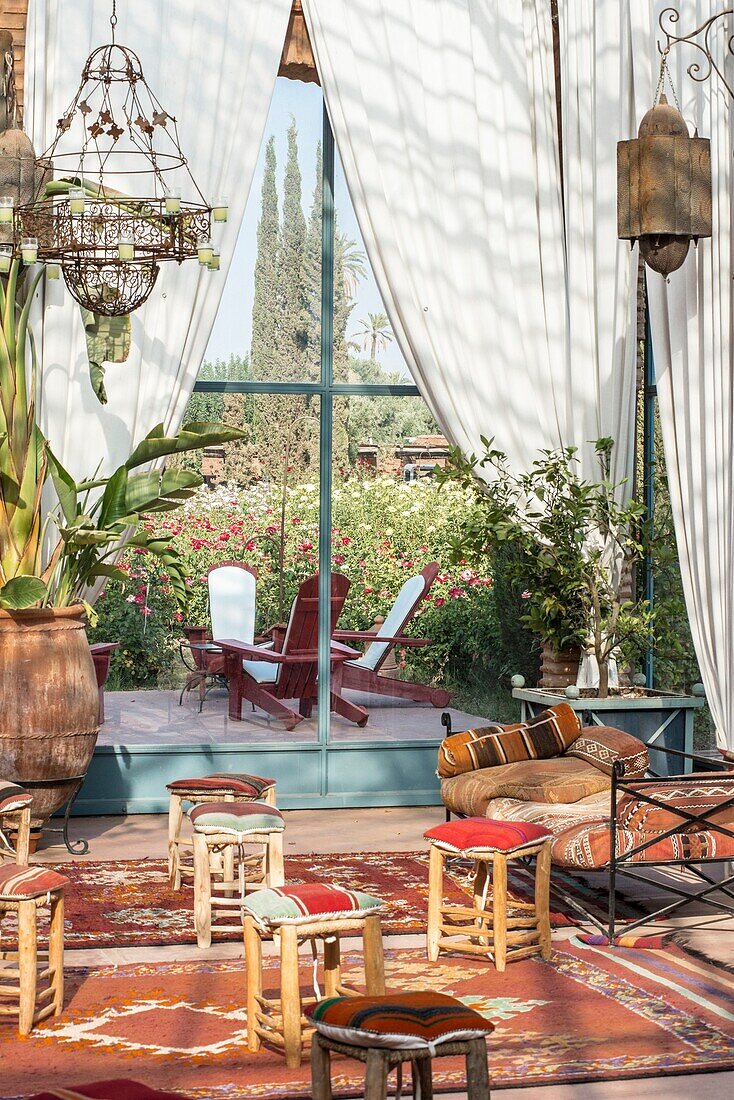 Morocco, Marrakesh, Beldi Country Club, Story: The stunning charm of the Beldi greenhouses