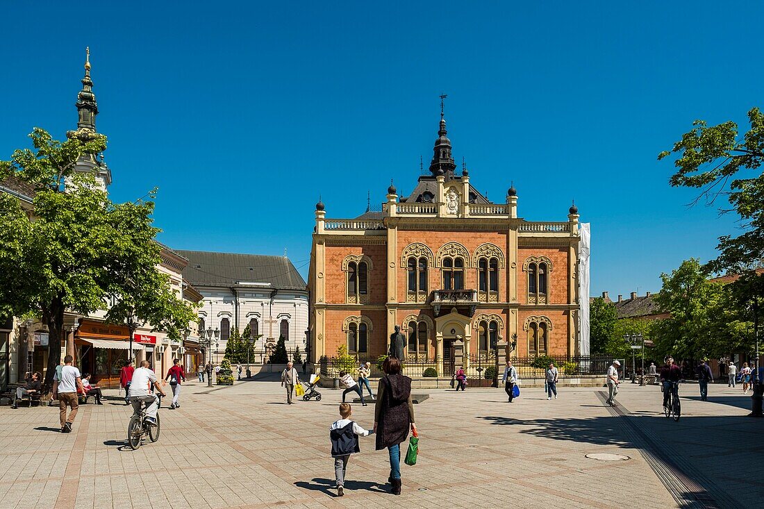 Serbien, Ba&#x10d;ka, Novi Sad, Platz der Freiheit