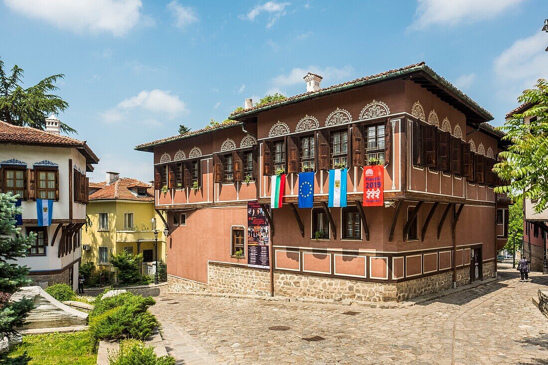 Bulgaria, Plovdiv, 19th century bourgeois house of the old city center