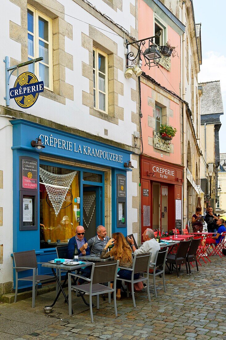 Frankreich, Finistere, Quimper, rue Salle, Creperie La Krampouzerie