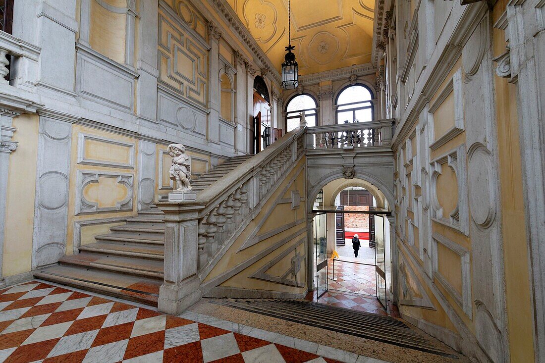 Italien, Venetien, Venedig, von der UNESCO zum Weltkulturerbe erklärt, Stadtteil Dorsoduro, Palast von Ca' Rezzonico, venezianisches Museum aus dem 18.