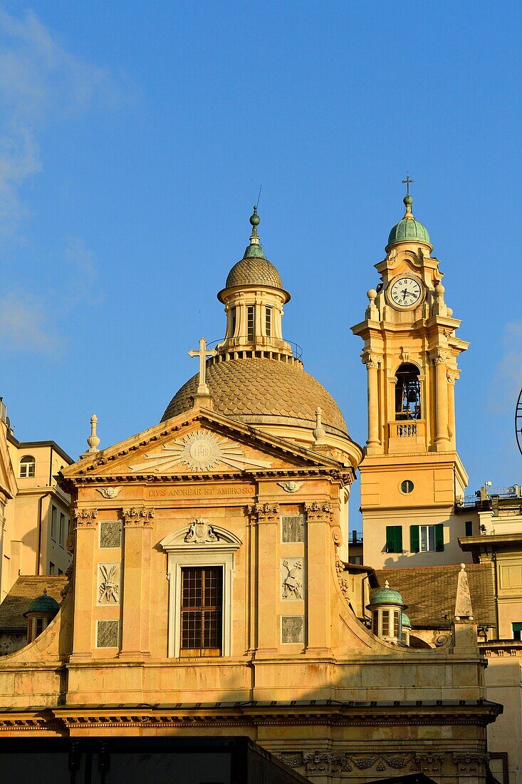 Italien, Ligurien, Genua, Piazza Matteotti, Palazzo Ducale, Kirche Chiesa Del Gesu