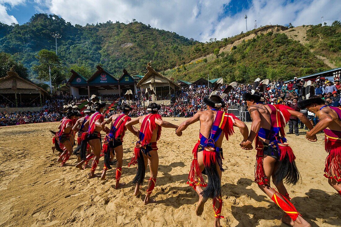 India, Nagaland, Kisima, naga Hornbill festival, battle parody