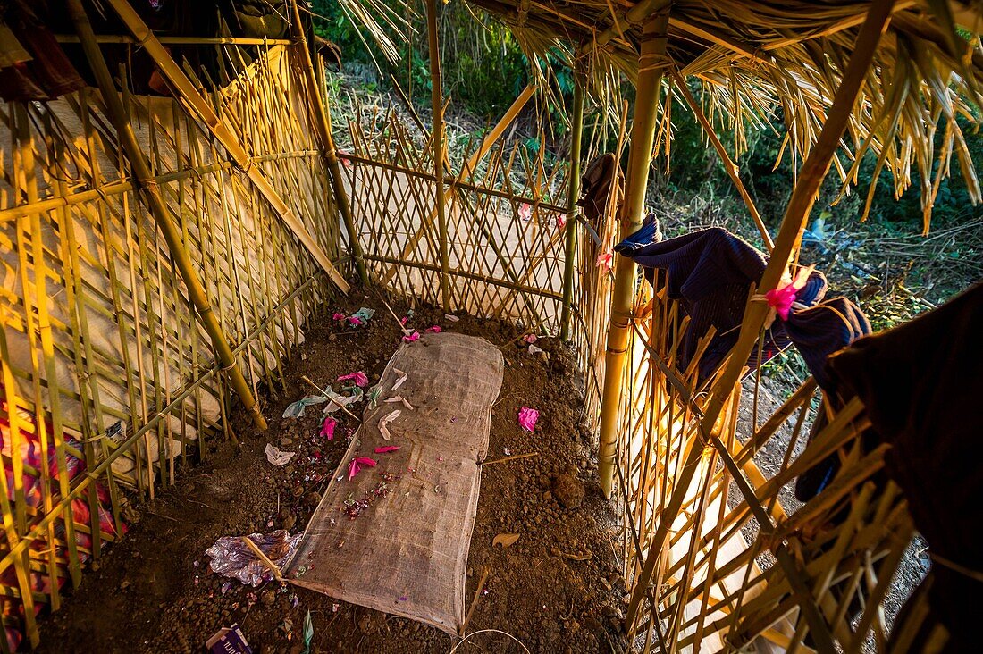 India, Arunachal Pradesh, Wakka, village of the Wancho naga tribe