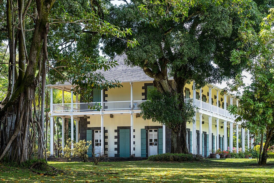 Mauritius, Bezirk Pamplemousses, Pamplemousses, Botanischer Garten Sir Seewoosagur Ramgoolam, Schloss Mon Plaisir