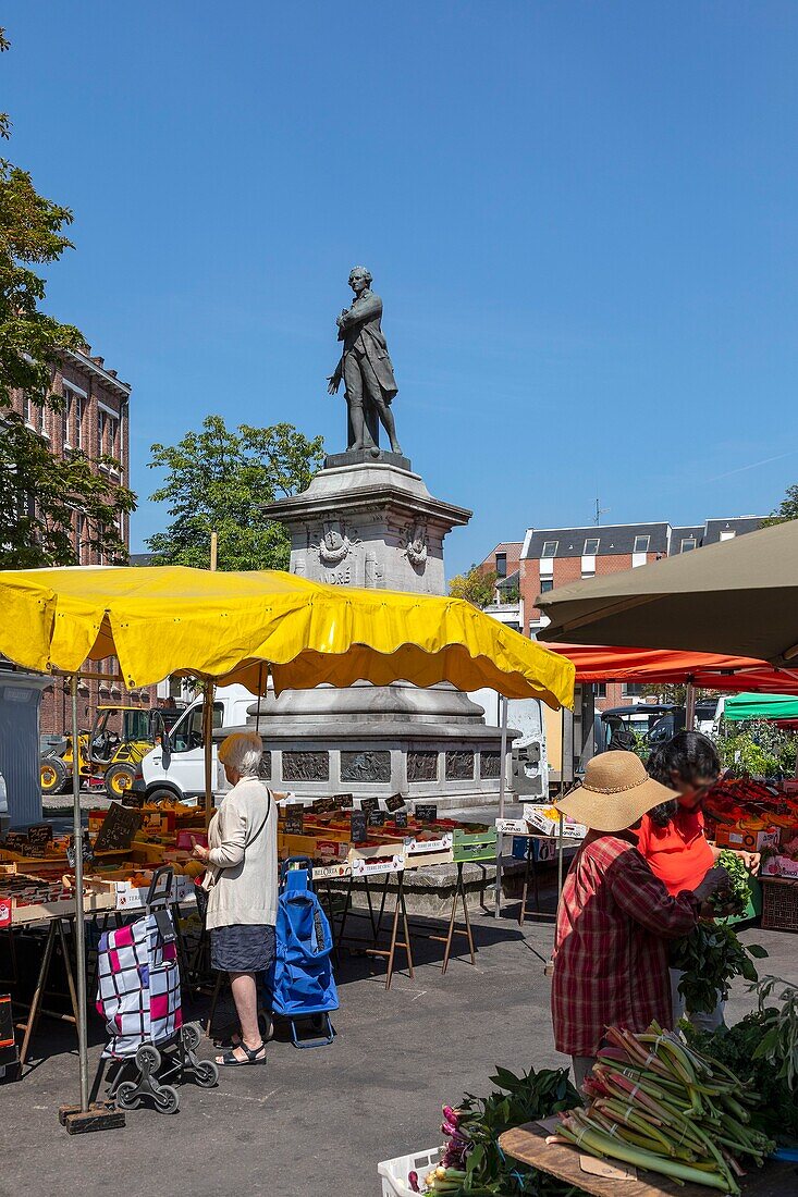 France, Nord, Lille, Market, Place du concert