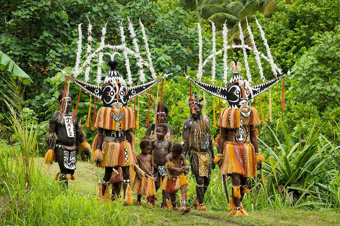 Papua New Guinea, Gulf Province, Toare Village, traditional festival called sing-sing, Hivi Hokore Mask and Pepe Cultural group