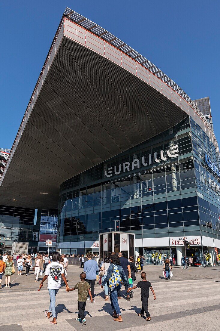 Frankreich, Nord, Lille, Metro, Bahnhof Lille Flandres, Einkaufszentrum EURALILLE