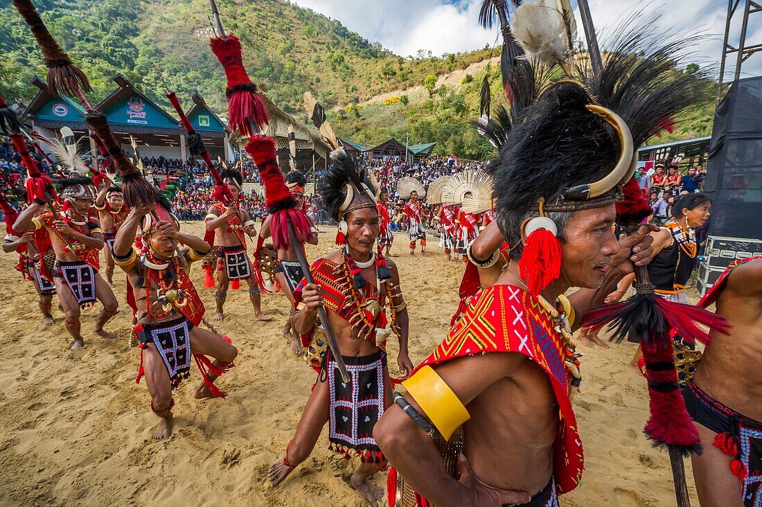 India, Nagaland, Kisima, naga Hornbill festival, battle parody