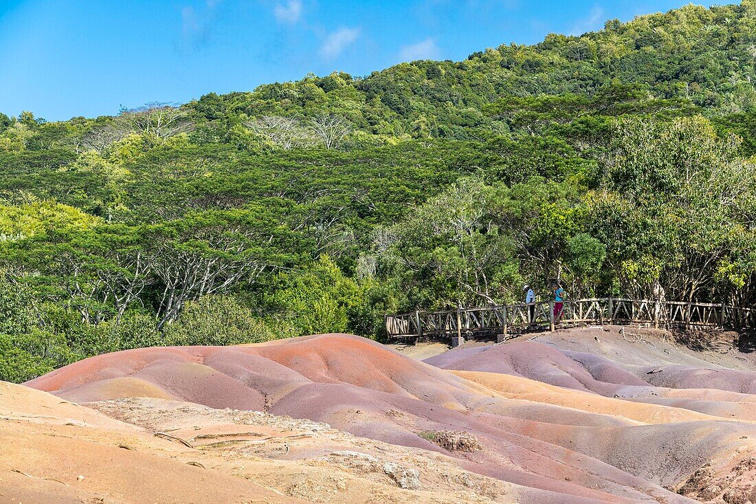 Mauritius, Bezirk Riviere Noire, Chamarel, Siebenfarbige Erden