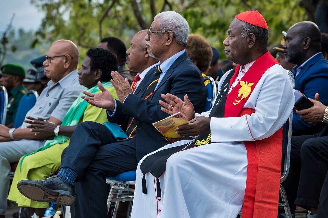 Papua New Guinea, National Capitale district, Port Moresby, Waigani District, Independence Hill, Independence Day celebration held each year on September 16, speech by Prime Minister James Marape