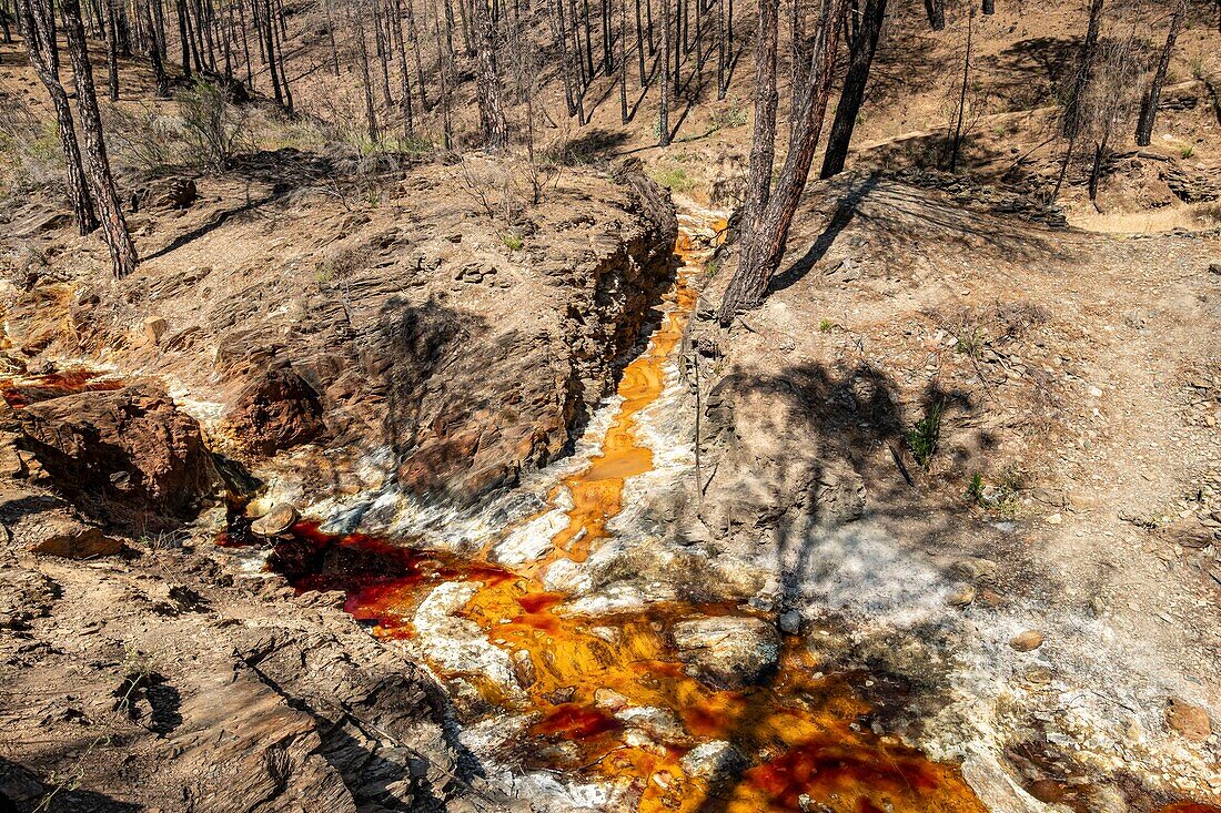 Spain, Andalucia, province of Huelva, the Rio Tinto North of the Minas de Rio Tinto