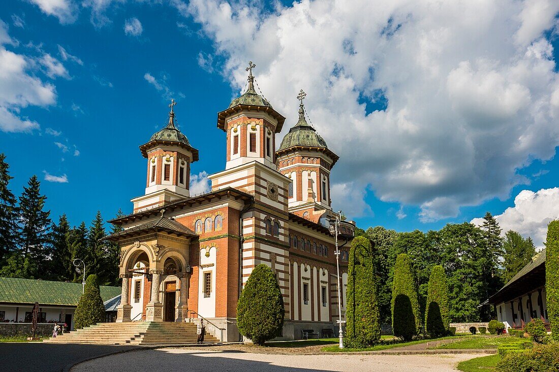 Romania, Prahova County, Sinaia, Sinaia Monastery founded in 1695 by Prince Mihail Cantacuzino