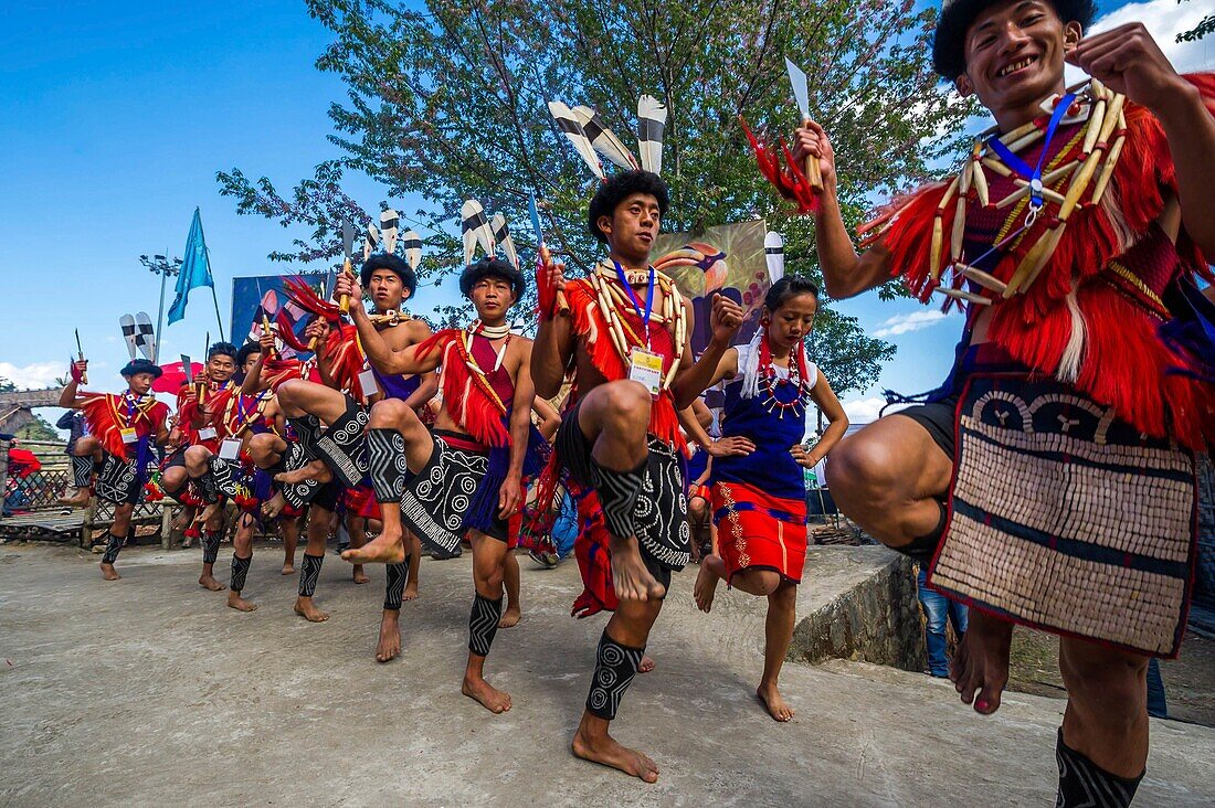 India, Nagaland, Kisima, naga Hornbill festival